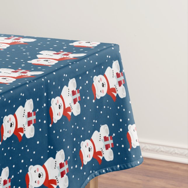 Christmas Snowbear Tablecloth (In Situ)