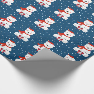 Christmas Snowbear Wrapping Paper