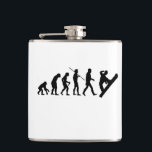 Christmas snowboard evolution snowboarding hip flask<br><div class="desc">Christmas snowboard evolution snowboarding</div>