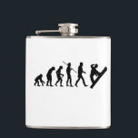 Christmas snowboard evolution snowboarding hip flask<br><div class="desc">Christmas snowboard evolution snowboarding</div>