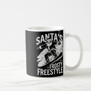 Christmas Snowboarding Santa Snowboarder Santas Fr Coffee Mug