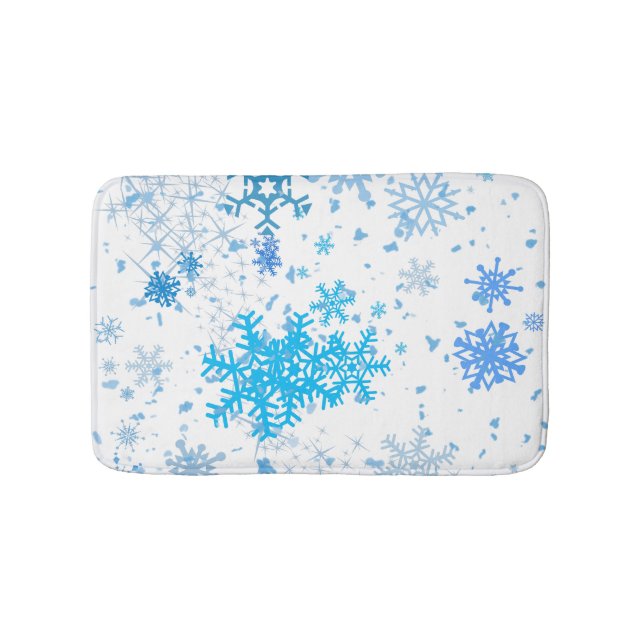 Christmas Snowfall Bath Mat (Front)