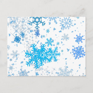 Christmas Snowfall Holiday Postcard