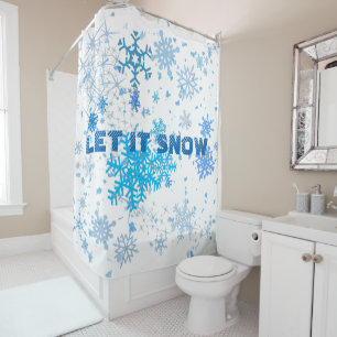 Christmas Snowfall Shower Curtain