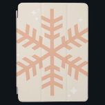 Christmas Snowflake Beige iPad Air Cover<br><div class="desc">Christmas Illustration – Snowflake – Neutral Beige / Earth Tones Holiday Christmas Print.</div>