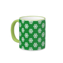Christmas snowflake coffee mug