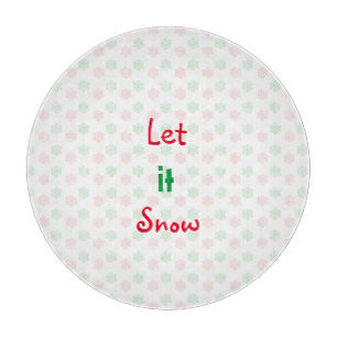 Christmas snowflake cutting board