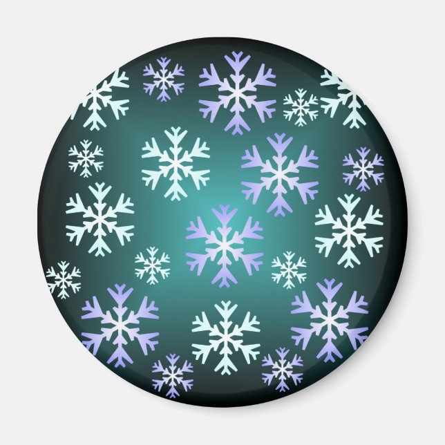Christmas Snowflake Magnet (Front)