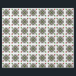 Christmas Snowflake Mandala Wrapping Paper<br><div class="desc">A long body pillow featuring a festive red and green snowflake mandala,  perfect for adding holiday cheer to your bedroom.</div>