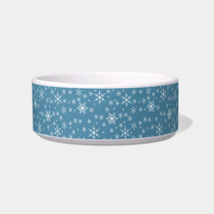 Christmas Snowflake On Blue Bowl