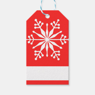 Christmas Snowflake Pattern. Gift Tag
