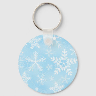 Christmas Snowflake Pattern Key Ring