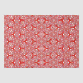 Christmas Snowflake Pattern Red Luxury Tissue Paper
