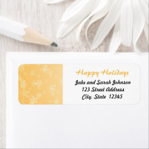 Christmas Snowflake Return Address Label