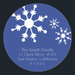 Christmas Snowflake Return Address Labels<br><div class="desc">Add a personal & stylish return address family label to the back of your holiday envelopes.</div>