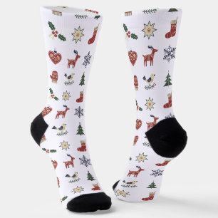 Christmas Snowflake Socks