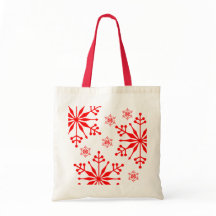 Christmas Snowflake Style Tote Bag