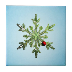 Christmas Snowflake - Stylish Winter Holidays Tile