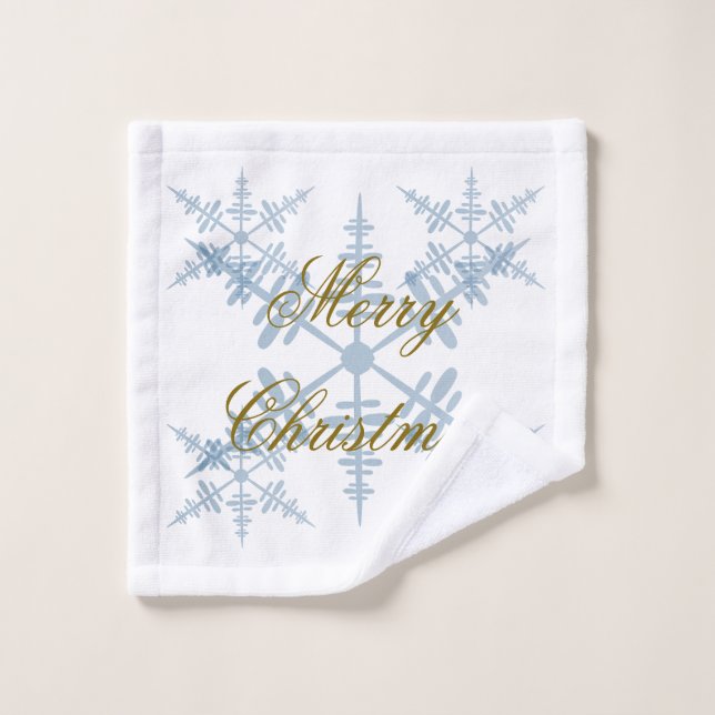 Christmas Snowflake Towel (Wash Cloth)