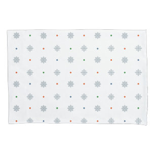 Christmas snowflake two side pattern pillowcase