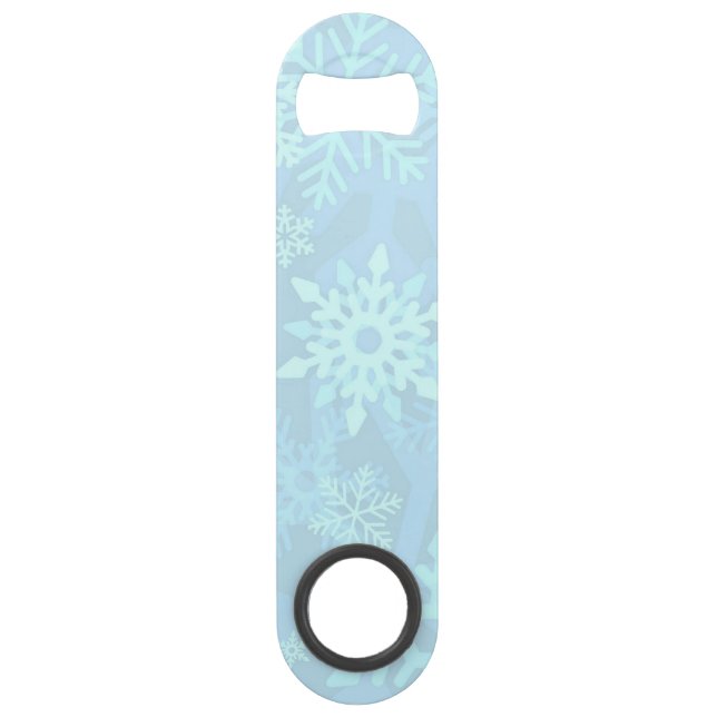Christmas Snowflakes Bottle Opener (Back)