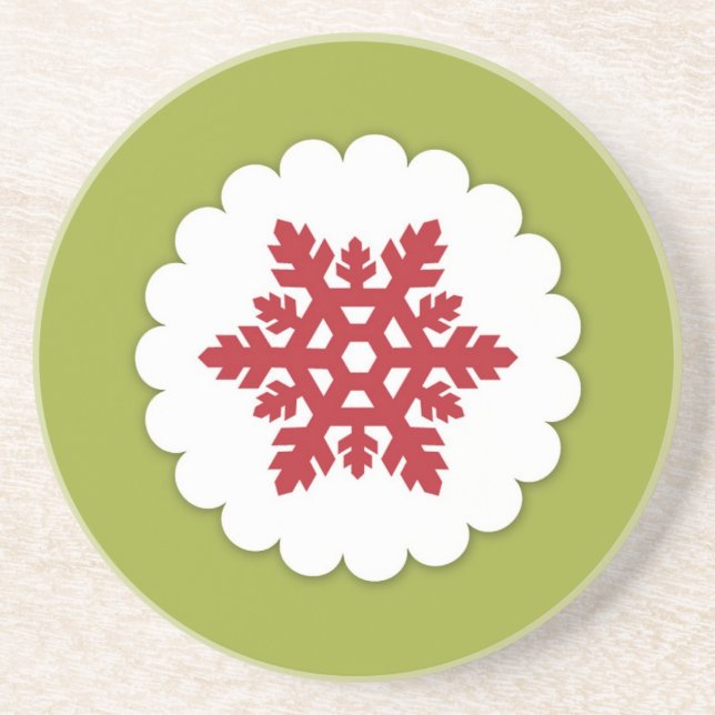 Christmas Snowflakes Coaster (Front)