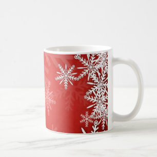 Christmas snowflakes coffee mug