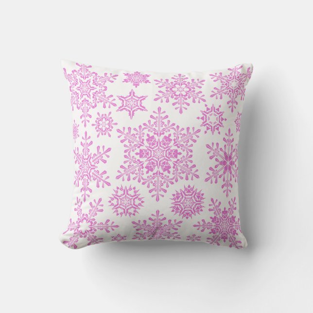 Christmas Snowflakes Cushion (Front)