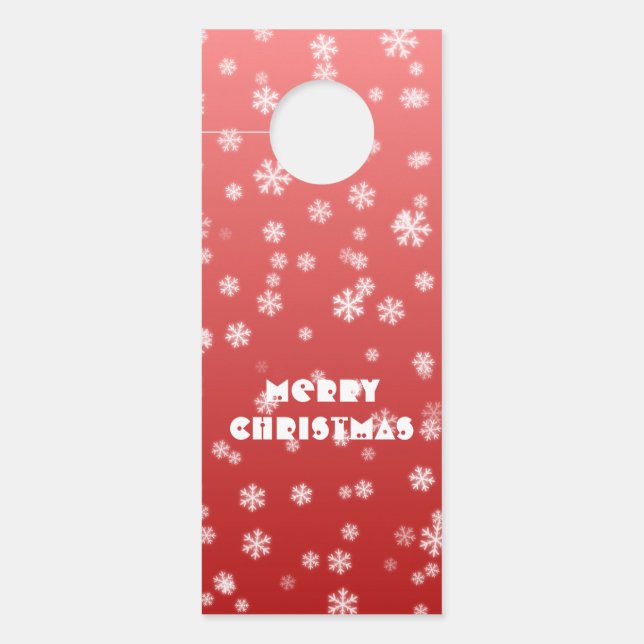 Christmas Snowflakes Door Hanger (Front)