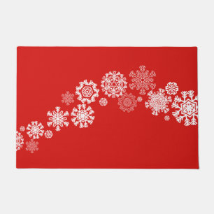Christmas Snowflakes Doormat