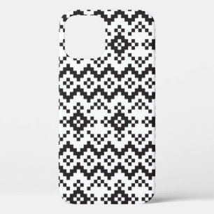 Christmas Snowflakes Fair Isle Seamless Patternart iPhone 12 Case