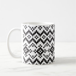 Christmas Snowflakes Fair Isle Seamless Patternart Coffee Mug