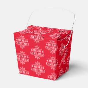 Christmas Snowflakes Favour Box