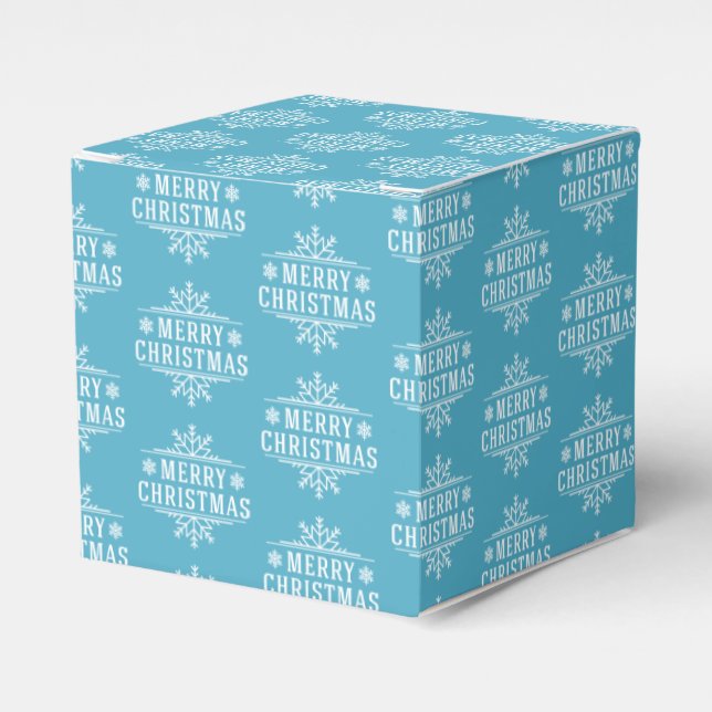 Christmas Snowflakes Favour Box (Front Side)