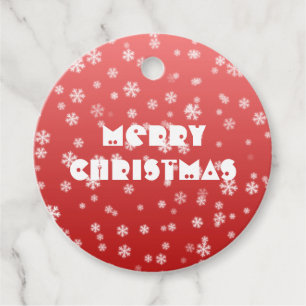 Christmas Snowflakes Favour Tags