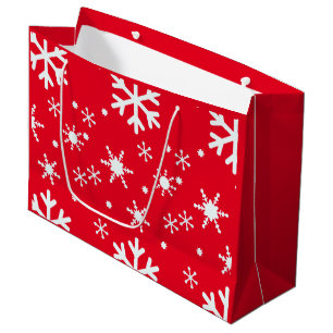 Christmas snowflakes gift bag