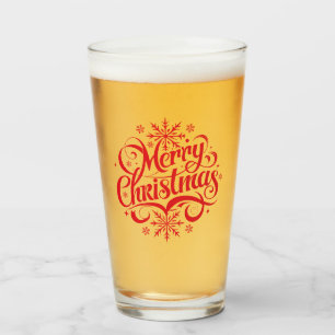 Christmas Snowflakes Glass