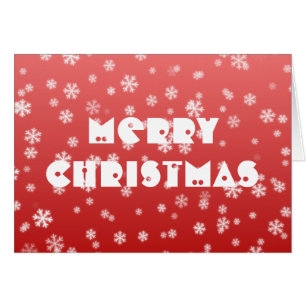 Christmas Snowflakes Greeting Card