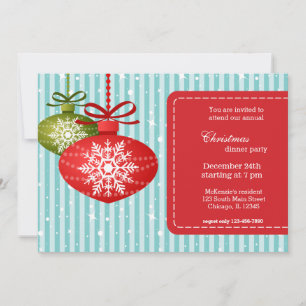 Christmas Snowflakes Invitation