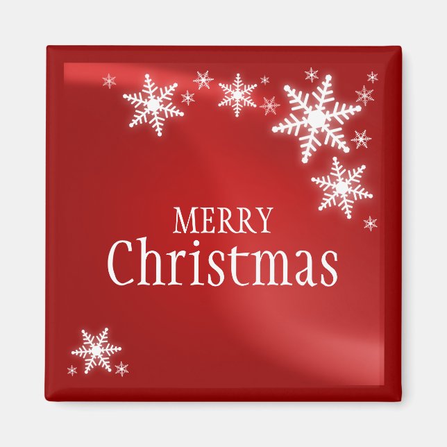 Christmas Snowflakes magnet (Front)