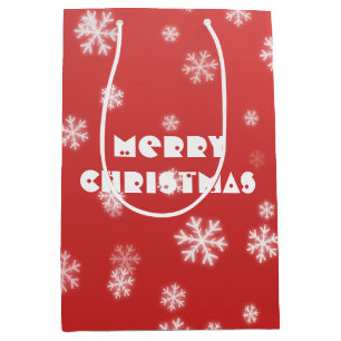 Christmas Snowflakes Medium Gift Bag