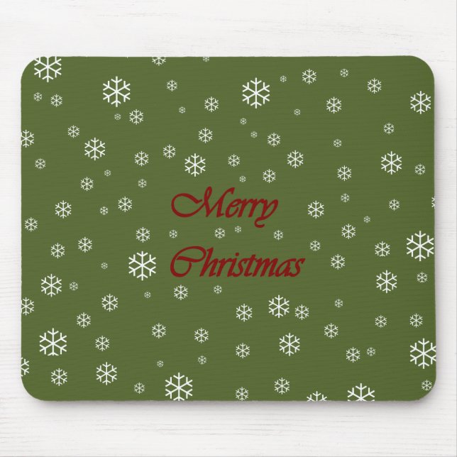 Christmas Snowflakes Mouse Pad (Front)