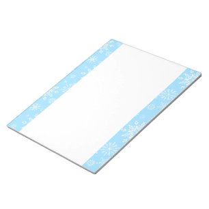 Christmas Snowflakes Notepad