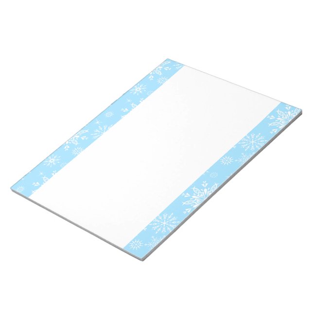 Christmas Snowflakes Notepad (Angled)