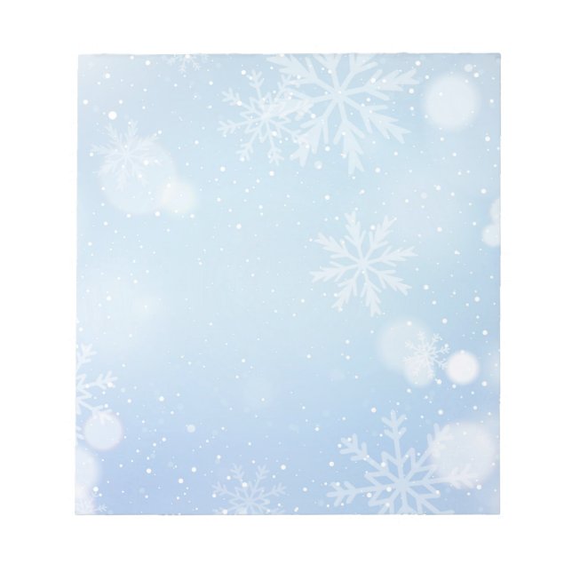 Christmas Snowflakes Notepad (Front)