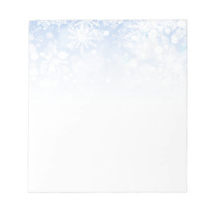 Christmas Snowflakes Notepad