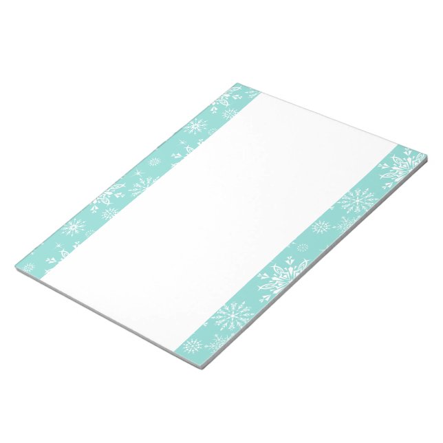 Christmas Snowflakes Notepad (Angled)