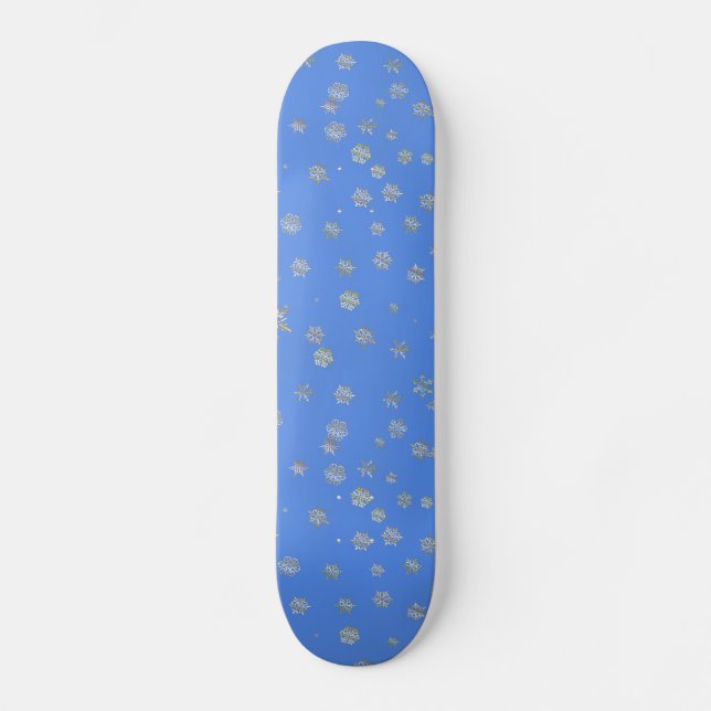 CHRISTMAS SNOWFLAKES SKATEBOARD (Front)