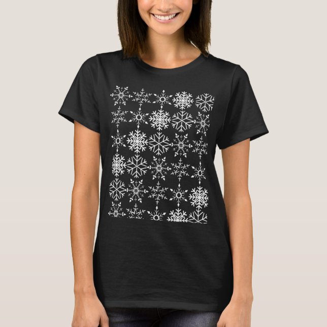 Christmas Snowflakes T-Shirt (Front)