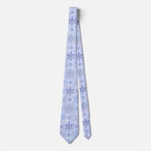 Christmas snowflakes tie